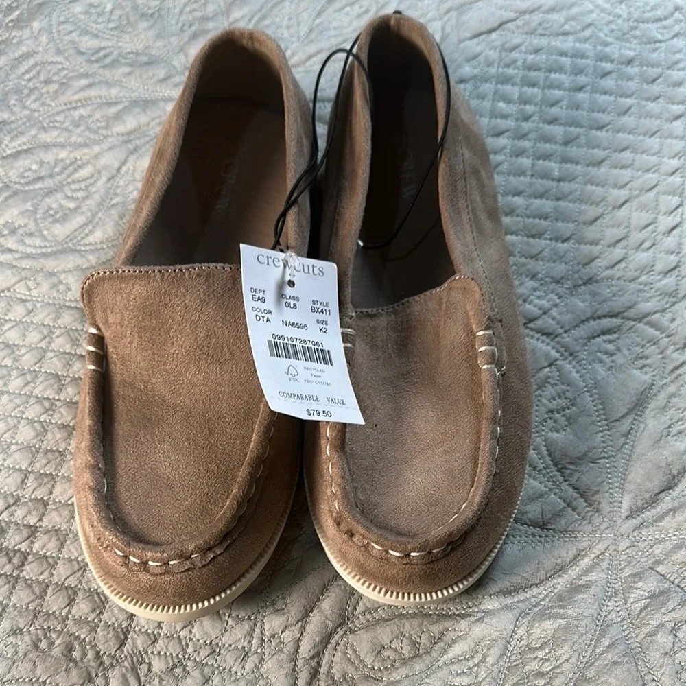 J. Crew Kids Moccasins in Tan